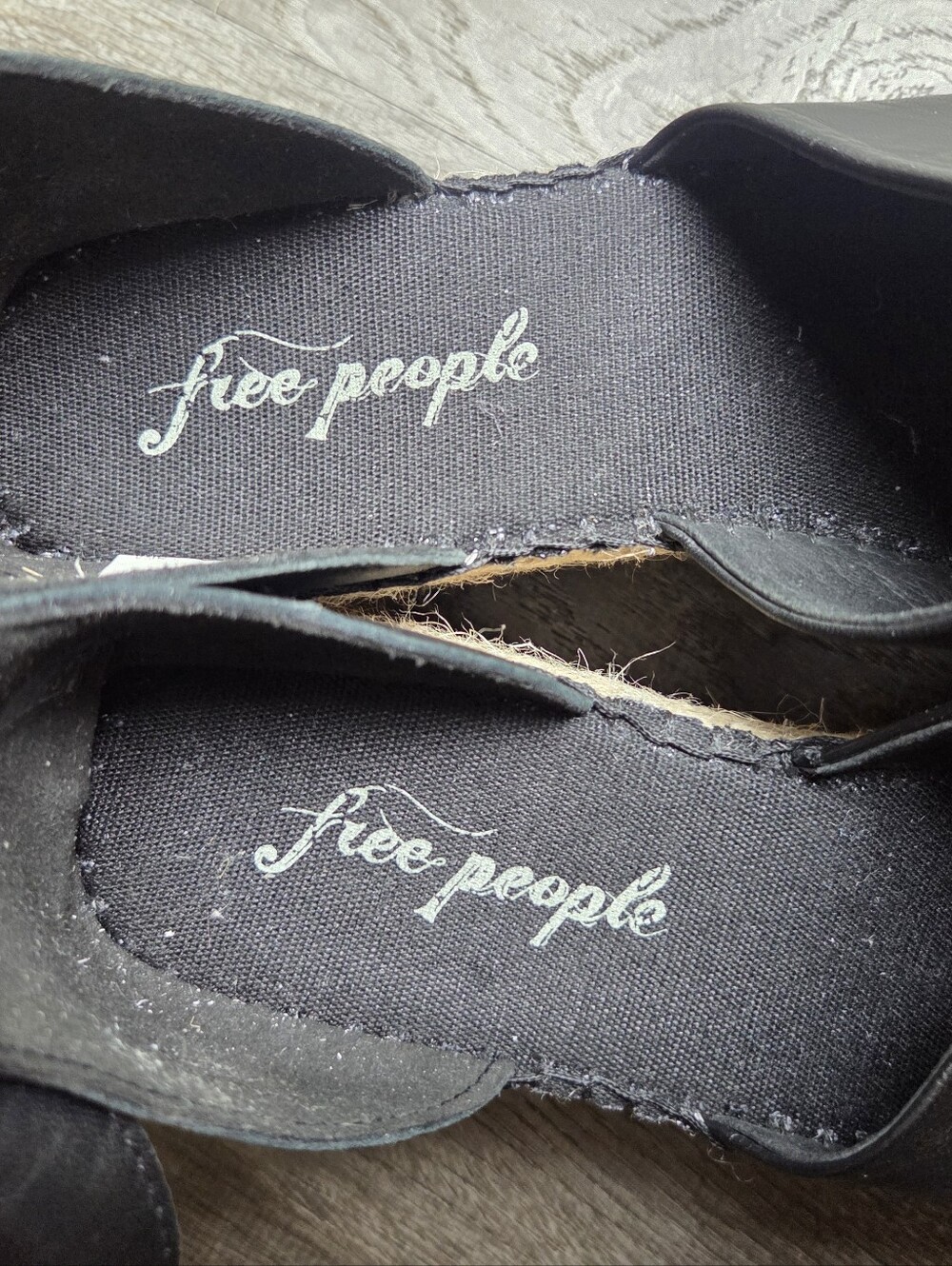 Free People Coastal Platform Espadrille Leather Wedge Ankle Strap Sandal - Picture 11 of 12